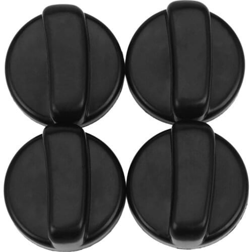 Kitchen 44 mm Diameter Plastic Black Button Switch for Gas Cooktop 4