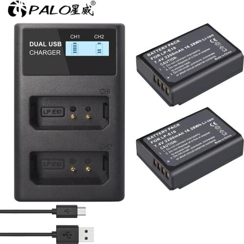 LP-E10 LP E10 LPE10 Battery For Canon EOS Rebel T3, T5, T6, T7, Kiss X50, Kiss X70, EOS 1100D 1200D1300D 2000D Digital Camera