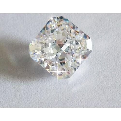 New arrival Radiant cut exclusively brillient bright white cubic zircon stone for ring brecelet gem-set jewelry