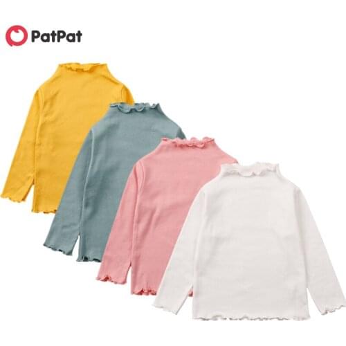 PatPat 2020 New Spring and Autumn Baby / Toddler Solid Long-sleeve Casual Tee