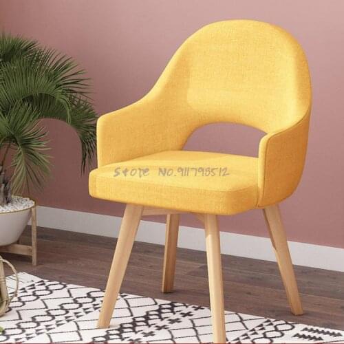 Single makeup chair backrest home dining chair lazy casual Nordic net red desk stool bedroom modern minimalist