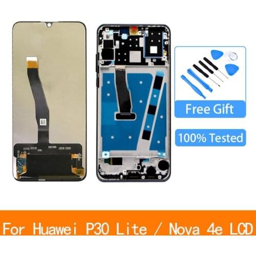 Original 6.15" for Huawei P30 Lite/ Nova 4E LCD Display Touch Screen Digitizer Assembly LCD Display P30 Lite Repair Parts
