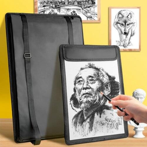 Backpack Type Clipboard With Storage Portable A3 Paper Tablet Drawing Board For Children