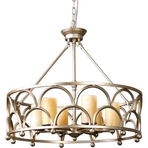 Nordic marble Pendant Lights living room lamp simple creative sample room bedroom lamp iron imitation marble retro lamp LB40202