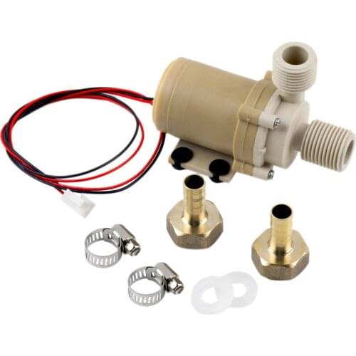 1pc Solar DC 12V 3M Hot Water Circulation Pump Brushless Motor Water Pump Mini Electric Submersible water pump Food Grade