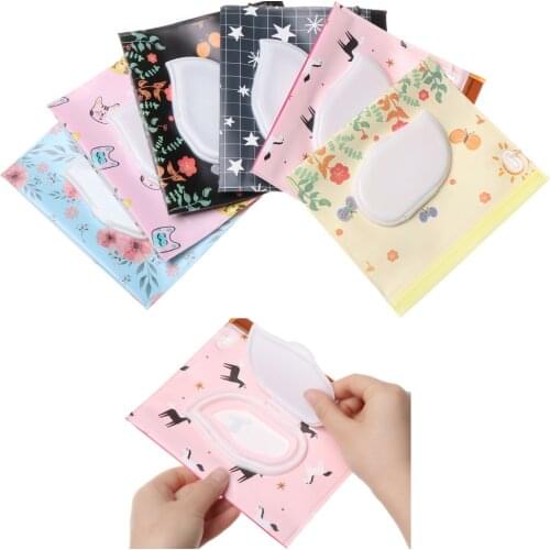 Snap Strap Portable Baby Wet Wipes Box Wipes Container Eco-friendly Easy-carry Clamshell Cosmetic Cleaning Wipes Cases 18*15.5CM