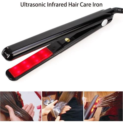 Professional Ultrasonic Infrared Hair Care Iron Fluffy LCD Display Hair Waves For Lady Straightening Hair Treatment Styler Tool