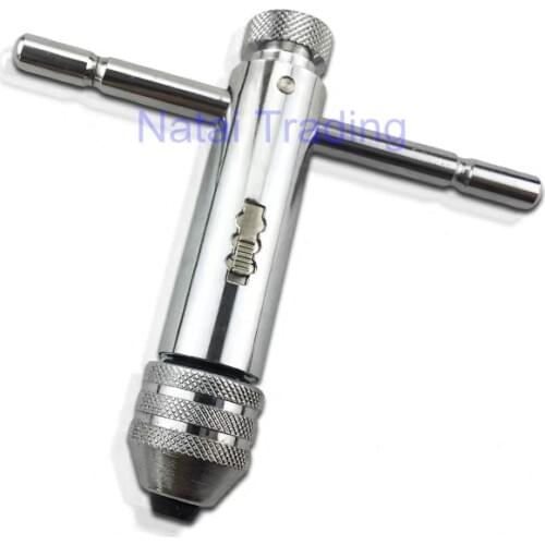 Adjustable 5-12mm Ratchet wrench, T-Handle fast tap wrench repair tool