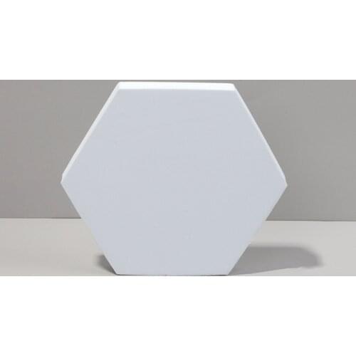 18 x 2 cm Hexagon Geometric Cube Solid Color Photography Photo Background Table Shooting Foam Props Product Display Booth table