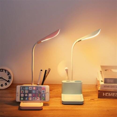 LED Desk Lamps Electronic message board table lamp Children learning eye protection charging lamp Electronic gifts FreeShipping