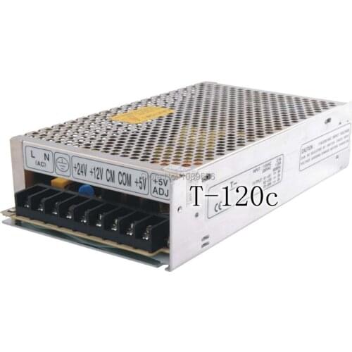 T-120c Triple output power supply 120w 5V 15V -15V 10A 3.5A 1A power suply ac dc converter power supply Switching