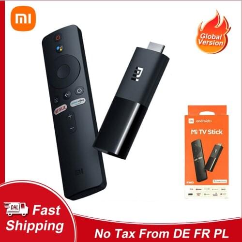 Global Xiaomi Mi TV Stick Android TV 2K HDR 9.0 Quad-core Dolby DTS HD Dual Decoding 1GB RAM 8GB ROM Google Assistant Netflix