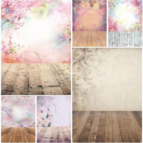 Photographic Background Colorful Flowers Bokeh Vinyl Studio Backdrop Photobooth for Children Baby Lovers Photocall Fond Photo