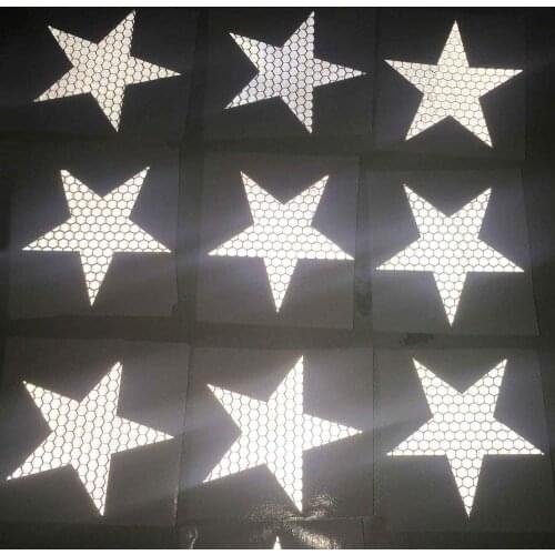 Star Shape Waterproof Self-Adhesive Reflector Tape For Trucks Trailers Car Park Traffic Warning Conspicuity Tape 20 Pcs