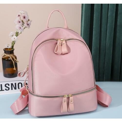 Waterproof Oxford Women Backpack Big Capacity Travel Bags Schoolbags for Teenage Girls Female Shoulder Bag Softback Pink