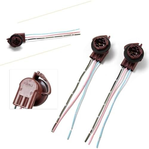2pcs 3157 4157 Bulb Socket Brake Turn Signal Light Harness Wire Plug Connector