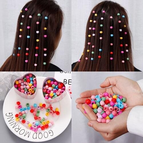 40/30/20/10Pcs/Set Mini Cute Candy Color Hair Claw Clips Beads Hollow Plastic Hairpins for Girls Braids Fashion Simple Headwear