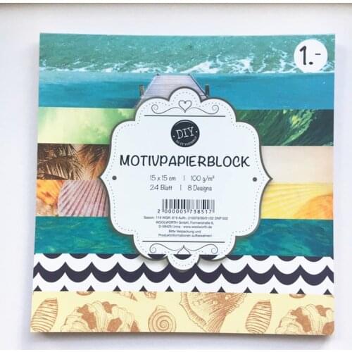 6" Single-side Printed Seaside Scenery Colorful Creative Craft Paper Pack Origami Art paper handmade DIY scrapbooking