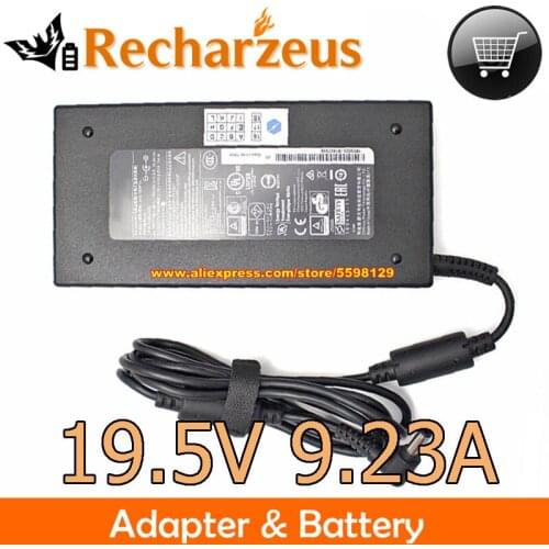 19.5V 9.23A 180W Chicony A15-180P1A ADP-180MB AC Adapter for MSI GF72 8RE GS65 STEALTH 9SE CLEVO NH70RCQ GIGABYTE AERO 15W G14M