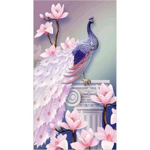 Diamond Painting Cross Stitch"Animal Peacock" 5D Full Square Drill Daimond Painting Kit Diamant Embroidery Handmade Art Gift