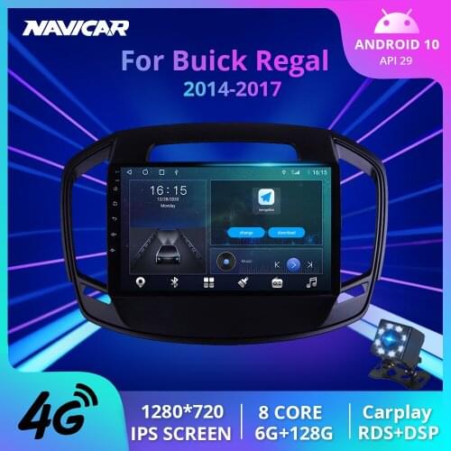 2Din Android10.0 Car Radio For Buick Regal 2014-2017 Stereo Receiver GPS Navigation Car Receiver DSP Auto Radio NO 2DIN DVD IGO