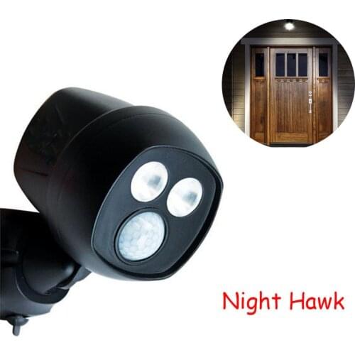 Night Motion-Activated Hawk Wireless LED Sportlight Super Bright Doorway Lights Keep Your Home Safe and Night Hawk Secure Light