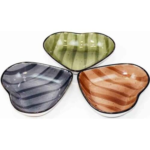 EminHome Porline Porcelain Heart Cookie Dish 18 Cm