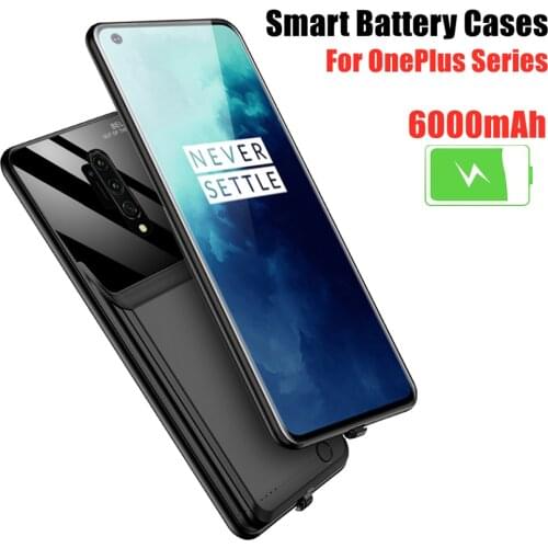 Battery Charger Cases For OnePlus 8 Pro 8T Battery Case 6800mAh External Battery Charging Cover For Oneplus 7 7T Pro Powerbank