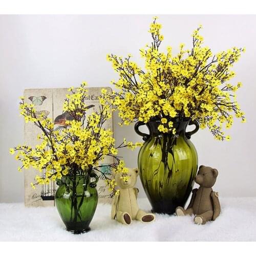 Gypsophila Artificial Flowers White Branch High Quality Babies Breath Fake Flowers Long Bouquet Home Wedding Decoration Autumn