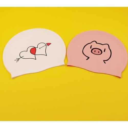 Elastic Waterproof Silicone Protect Ears Long Hair Sports Swim Pool Hat Swimming Cap Free Size for Adults Kids