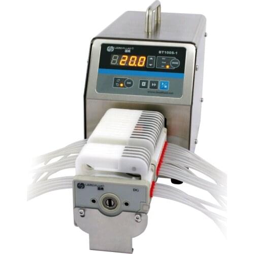BT100S-1 DG10-16(10rollers) Basic Lab Variable Low Flow Peristaltic Pump for Water Fluid Dosing Pumps 0.00011 to 20 ml/min