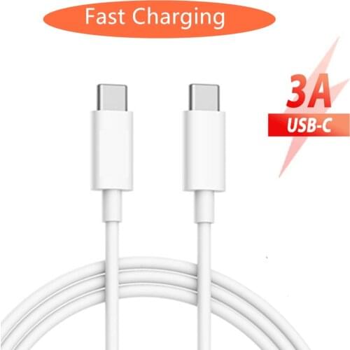0.25m/1m/2m Fast Charging PD Cable USB Type C To Type C Data Sync Cable For Oneplus 7T Huawei Nova 5t 4 3 Pro Samsung A80 A70 S8