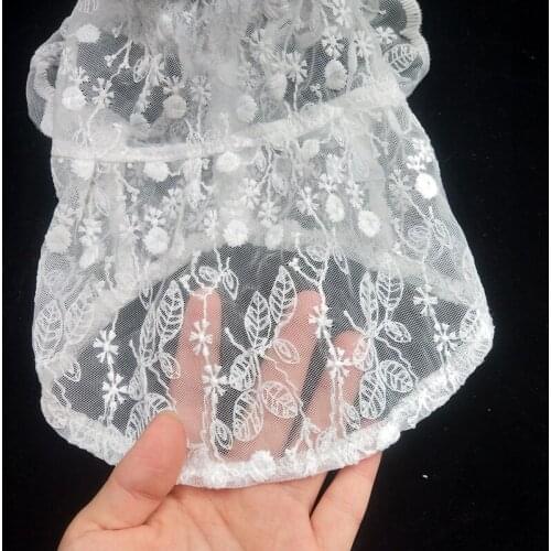 Puppy Summer Clothes Dog Dress Lace Shirt Chihuahua Cat Yorkshire Pomeranian Maltese Poodle Bichon Schnauzer Corgi Pug Apparel