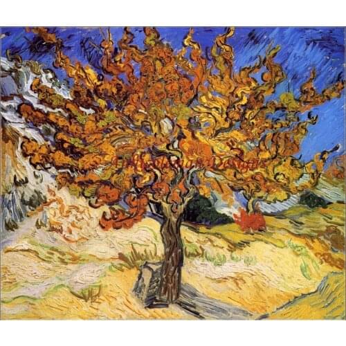 Embroidery Counted Cross Stitch Kits Needlework - Crafts 14 ct DMC color DIY Arts Handmade Decor - Van gogh - Mulberry Tree