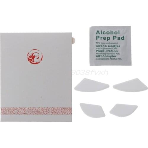 New Arrival 1 set/pack Tiger Gaming Mouse Skates Feet For Glorious Model O Odin Mouse White Glides Curve Edge Enhanced Version