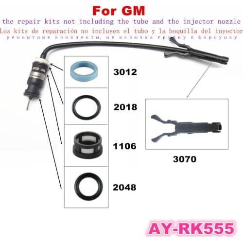 Wholesal 6sets Fuel Injector Repair Kit for 6pcs injectors fit for V6 Chevrolet Blazer AY-RK555
