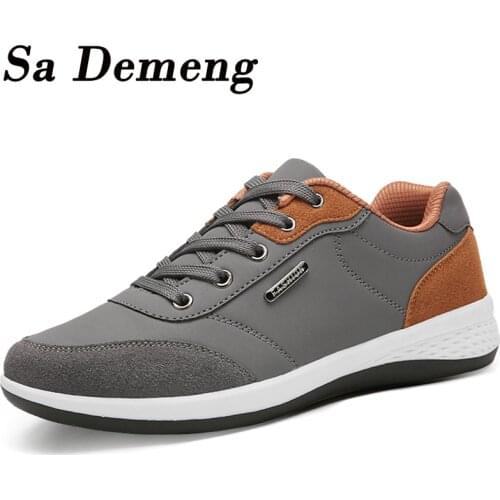 Sa Demeng Men's Leather Sneakers