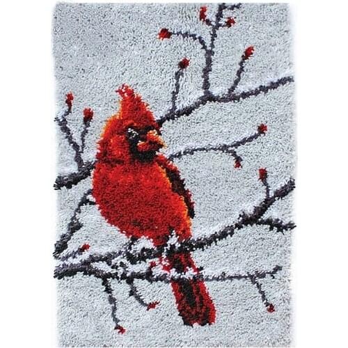 Do it yourself carpet embroidery latch hook rug kits carpet embroidery hook needlework button package crafts Birds home decor