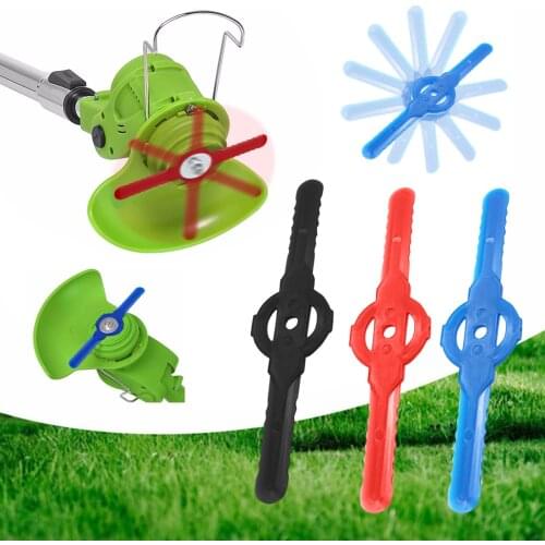 25# 9pcs Plastic Cutting Blade Replacement Lawn Mower Head Replacement Accessories High Quality Sharp Blade For Lawn Mower