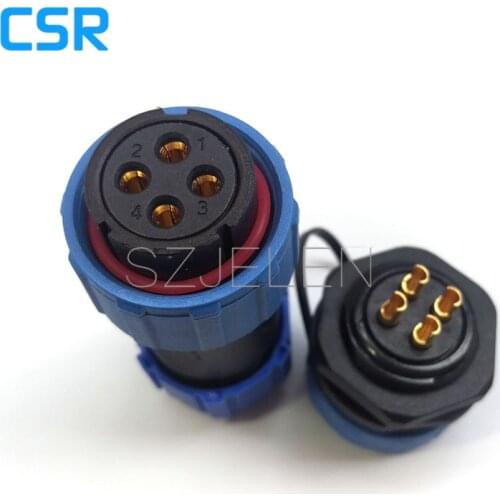 SP2110/S4-P4, 4 pin Waterproof connector ,IP68, Industrial Connectors,High-voltage electrical power connectors 4 pin