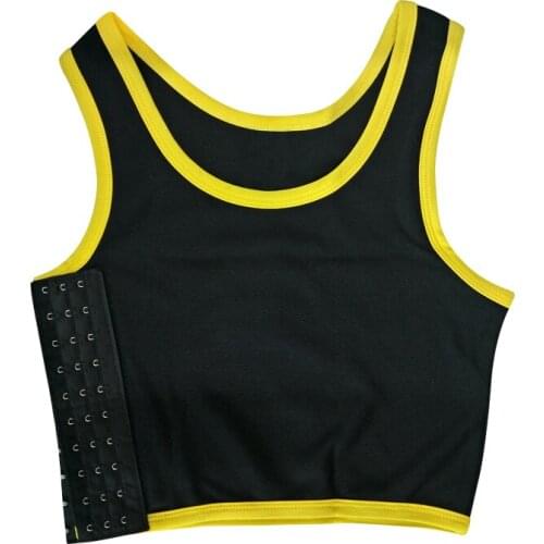 Women Lesbian Les FTM Chest Shaper Bustier Breast Binder Vest Tomboy Short Corset Tank Tops Cosplay Underwear Chest Binder Trans