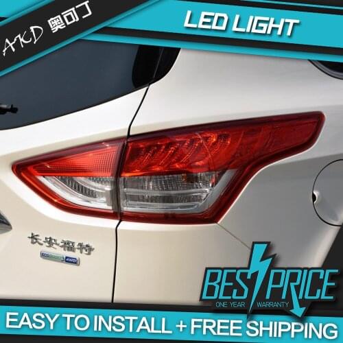 AKD tuning cars Tail lights For Ford Escape KUGA 2013-2016 Taillights LED DRL Running lights Fog lights angel eyes Rear parking