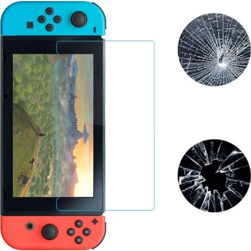 9H Hardness Premium Tempered Glass For Switch NS 2107 HD Clear Screen Protect For Switch Tempered Glass Games & Accessories