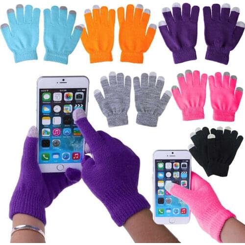 Unisex Winter Warm Capacitive Knit Gloves Hand Warmer for Touch Screen Smart Phone -MX8
