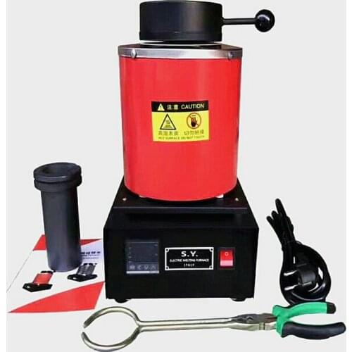 Diy Gold Melting Furnace Casting Refining Assaying Precious Metals Melt Silver Copper Tin Aluminum 2kg Metal Melting Furnace