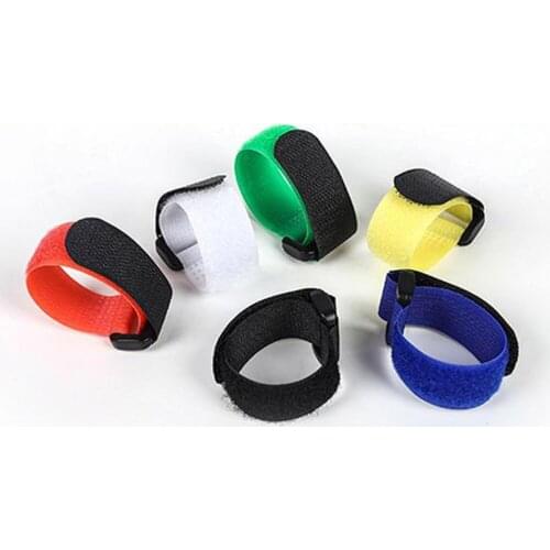 10Pcs 2x20/30cm Reverse Buckle Adhesive Velcro Straps Bag Hook-and-loop Fastener Self-adhesive Tape Hook Nylon Sticker Snap Ring