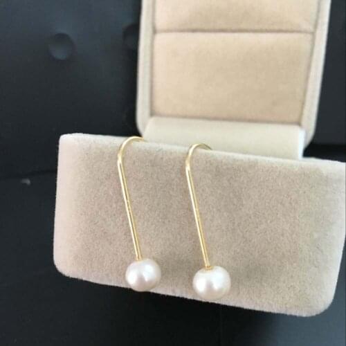 100% nature freshwater AAAAA pearl earring with 100% 925 silver hook