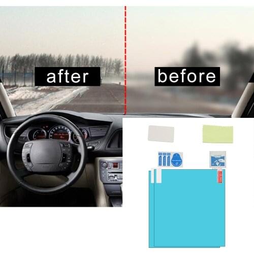 2Pcs Anti Fog Car Rear Mirror Stickers Waterproof Window Clear Protective Film