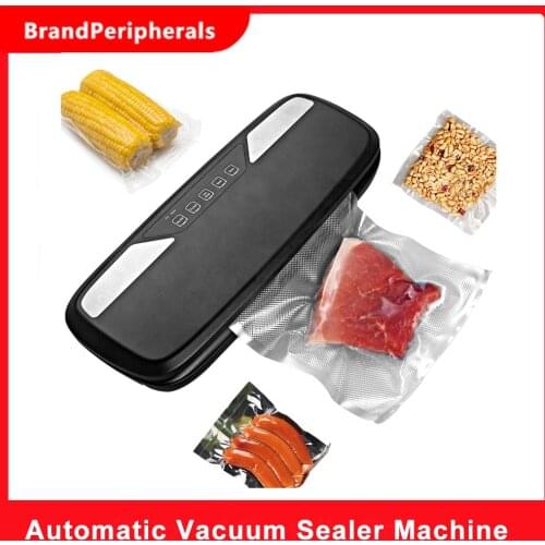 Automatic Vacuum Sealer Machine for Dry and Wet Food Preservations with LED Indicator Lights Strong Suction Vacuum Sealer Bags
