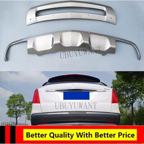 For Cadillac XT5 2016 2017 2018 Rear / Front Protective Panels Stainless Steel Decorative Panels Bumper Protector Body Kit